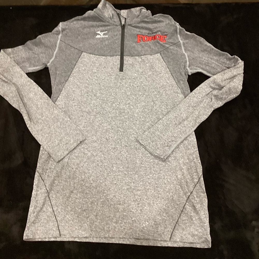 Mizuno Heathered Gray Performance Pullover